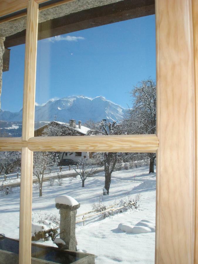 Ferienwohnung La Ferme des Michaud Combloux Exterior foto